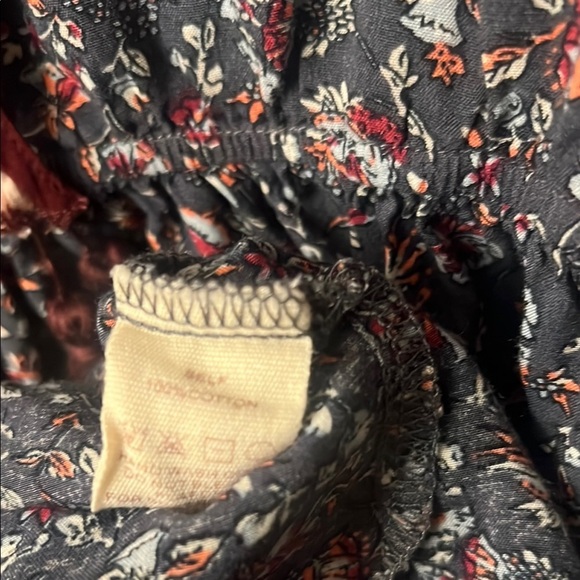 Hem & Thread Floral Mini Dress - Black and Pink 312 boho - Picture 14 of 15